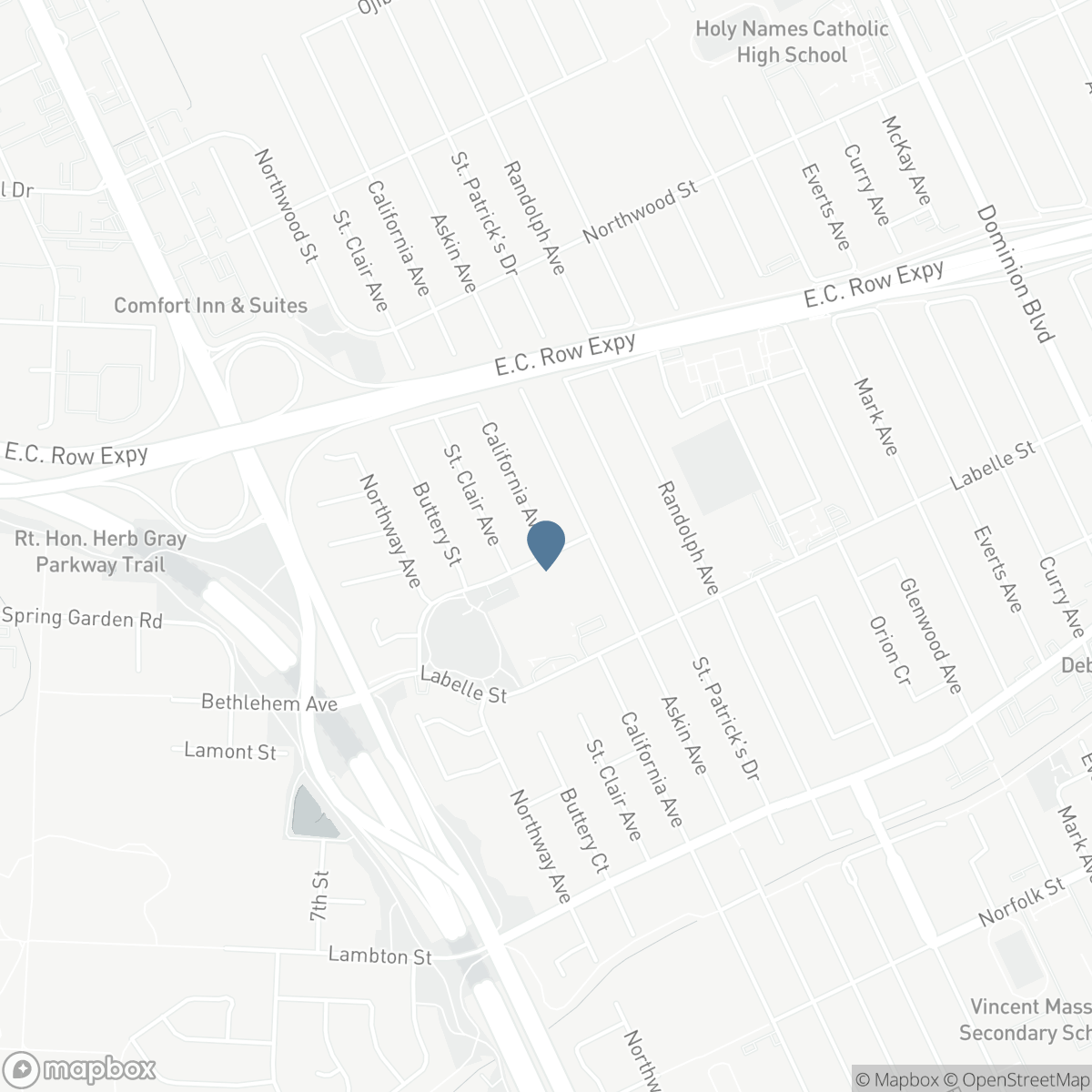 V/L CALIFORNIA AVENUE, Windsor, Ontario N9B 3T7